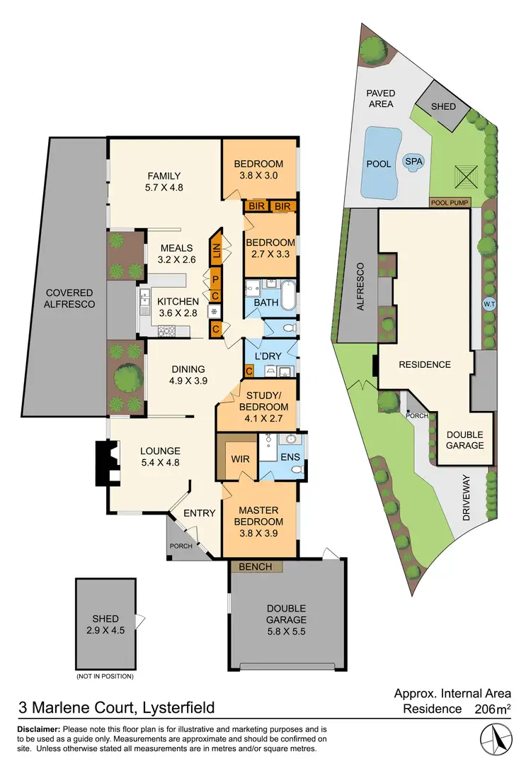 Floorplan of Homely house listing, 3 Marlene Court, Lysterfield VIC 3156