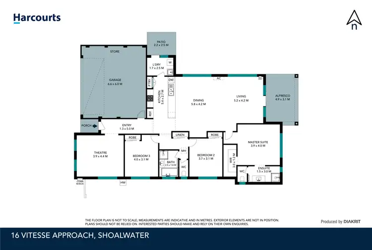 Floorplan of Homely house listing, 16 Vitesse Approach, Shoalwater WA 6169