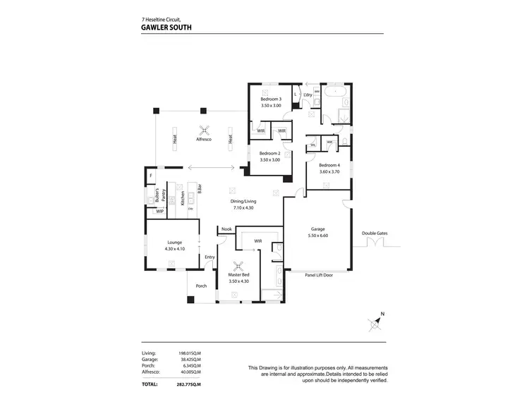 Floorplan of Homely house listing, 7 Heseltine Circuit, Gawler South SA 5118