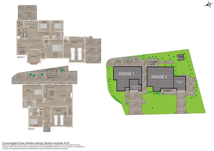 Floorplan of Homely house listing, 4 Sunningdale Chase, Meadow Springs WA 6210