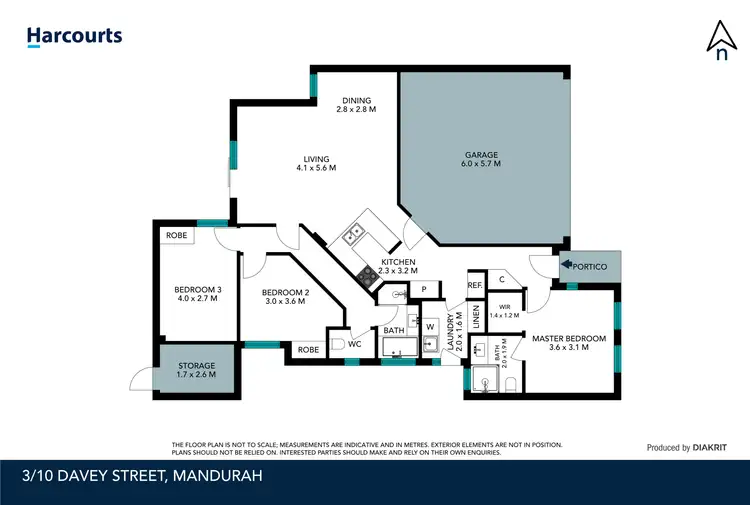 Floorplan of Homely house listing, 3/10 Davey Street, Mandurah WA 6210