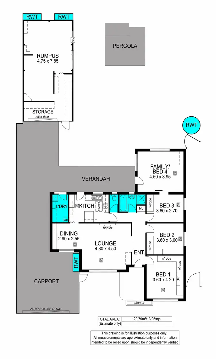 Floorplan of Homely house listing, 10 Sharpes Avenue, Fulham Gardens SA 5024