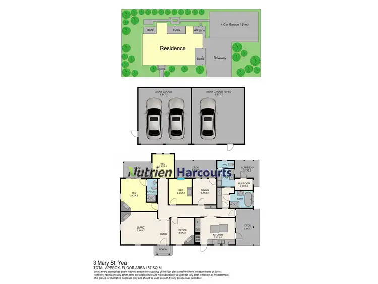 Floorplan of Homely house listing, 3 Mary Street, Yea VIC 3717