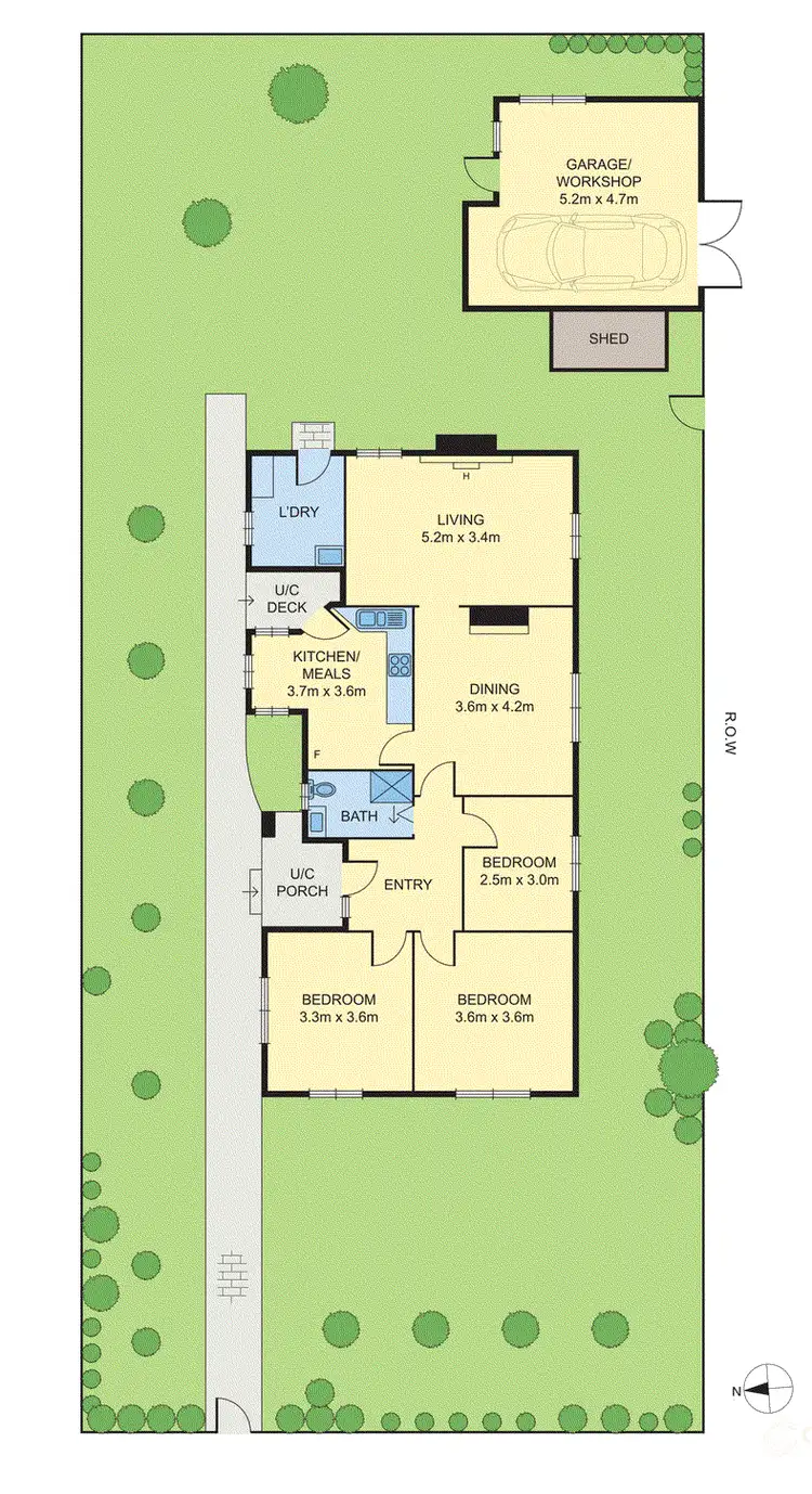 Floorplan of Homely house listing, 5 Akeroa Avenue, Brunswick East VIC 3057
