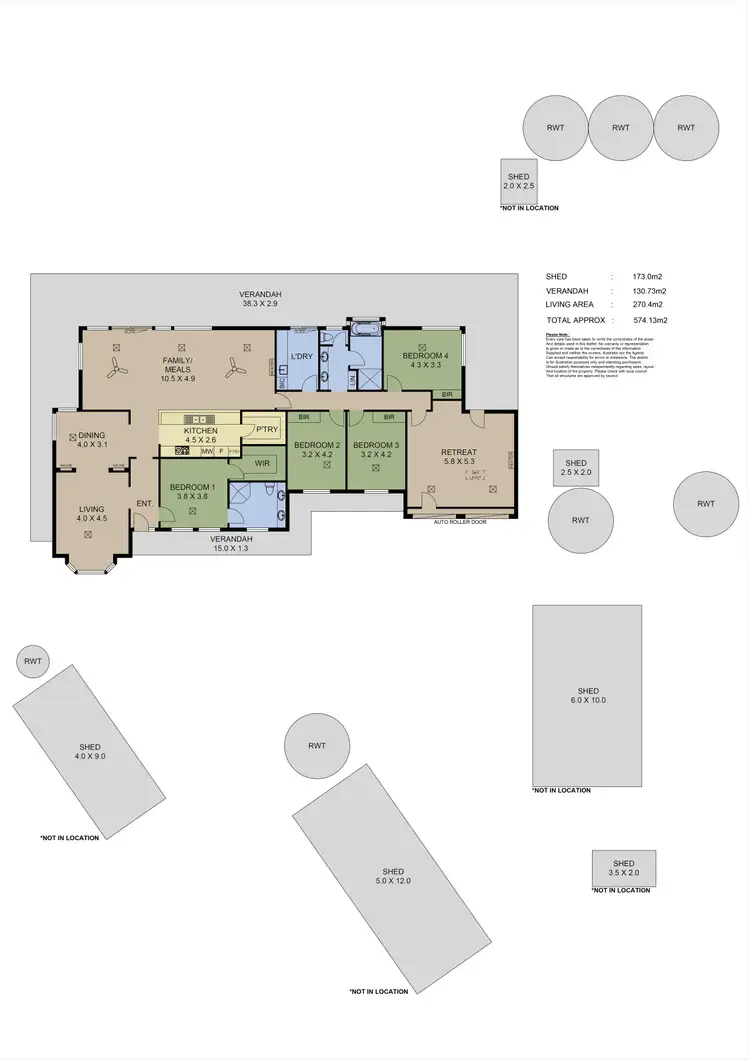 Floorplan of Homely house listing, 286 Harrogate Road, Brukunga SA 5252