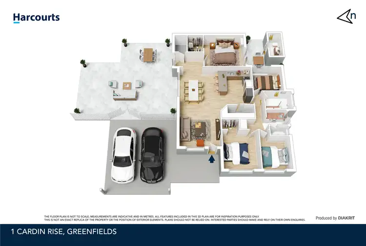 Floorplan of Homely house listing, 1 Cardin Rise, Greenfields WA 6210