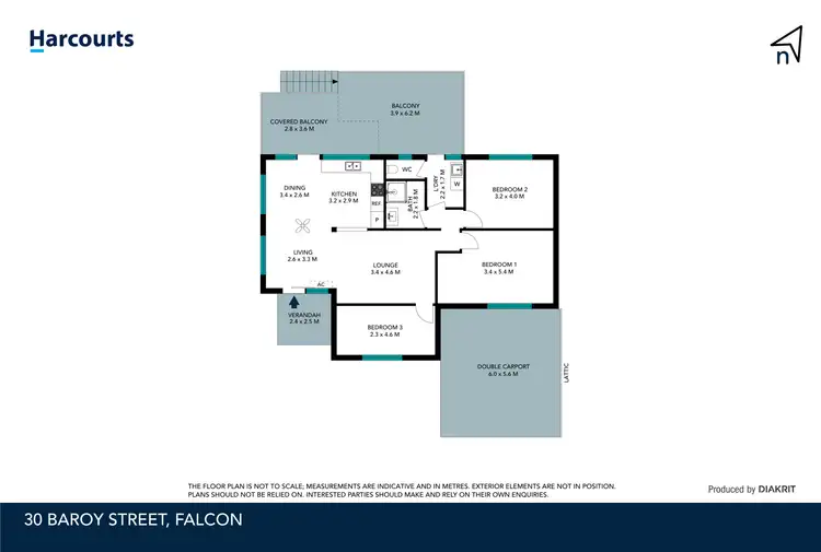 Floorplan of Homely house listing, 30 Baroy Street, Falcon WA 6210