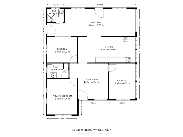 Floorplan of Homely house listing, 35 Soper Street, Ayr QLD 4807