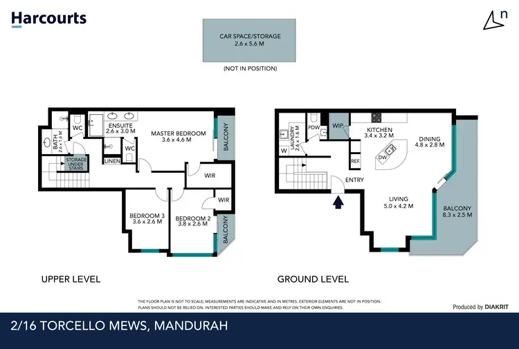 Floorplan of Homely house listing, 2/16 Torcello Mews, Mandurah WA 6210