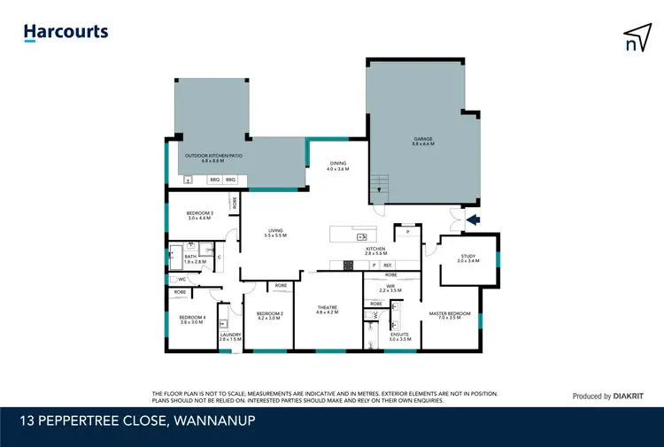 Floorplan of Homely house listing, 13 Peppertree Close, Wannanup WA 6210