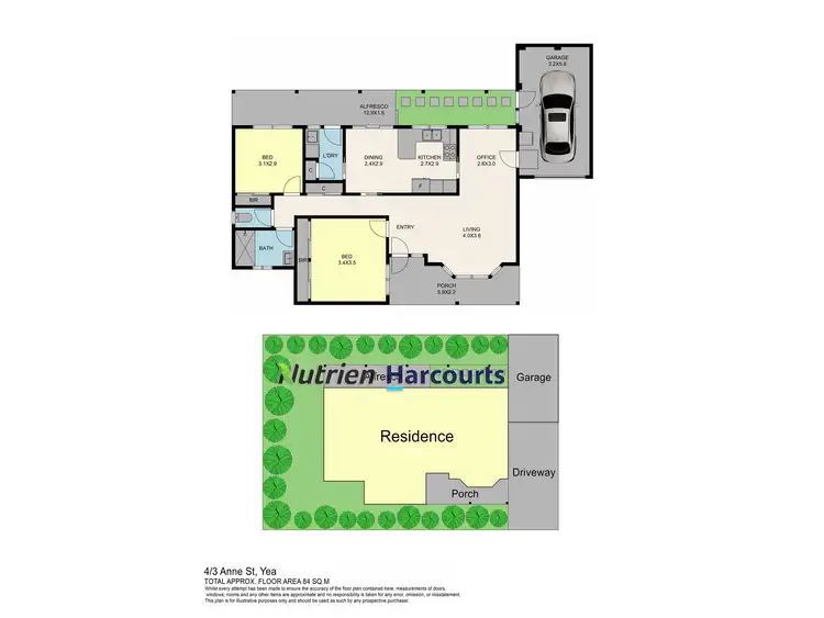 Floorplan of Homely unit listing, 4/3 Anne Street, Yea VIC 3717