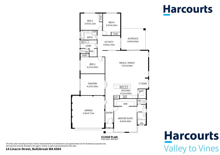 Floorplan of Homely house listing, 14 Linacre Road, Bullsbrook WA 6084