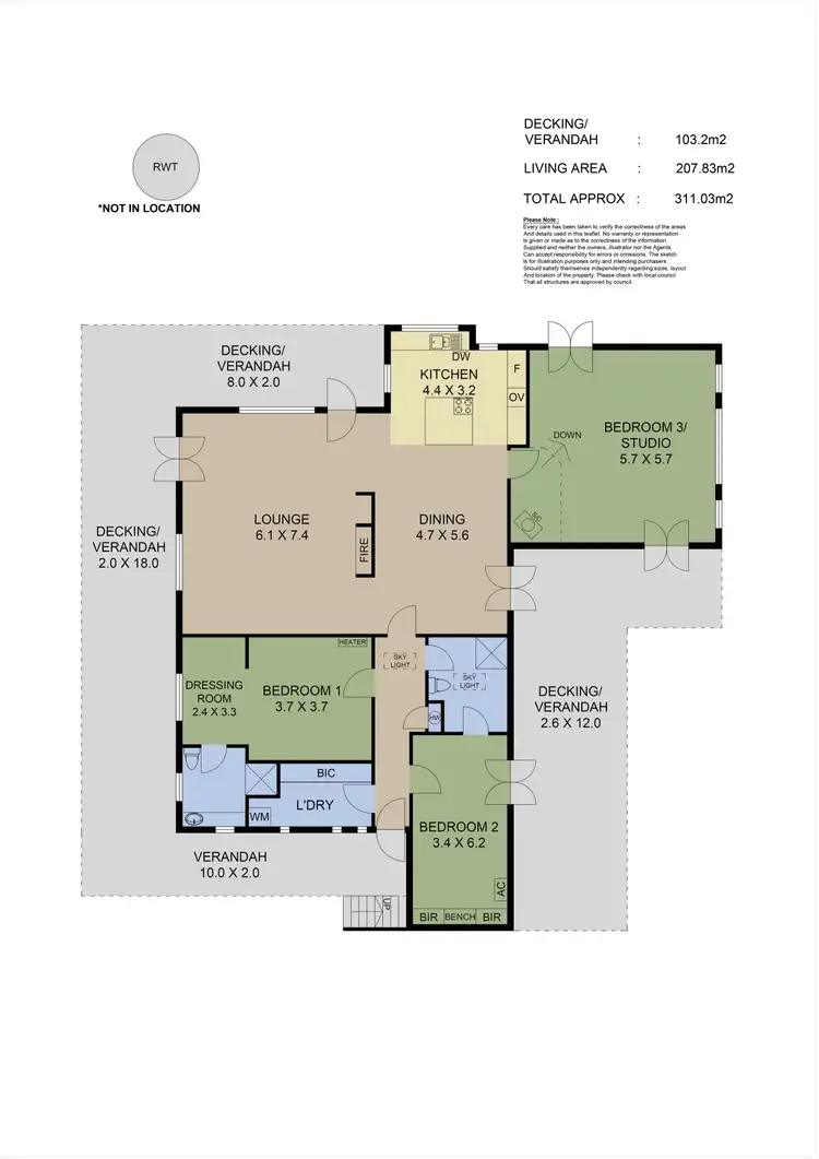 Floorplan of Homely house listing, 48 Bullaparinga Crescent & 8 Stockyard Hill Rd, Delamere SA 5204