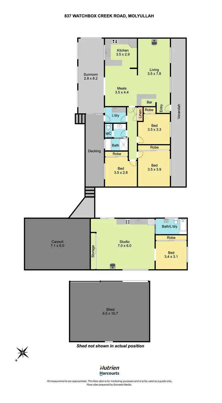 Floorplan of Homely rural property listing, 837 Watchbox Creek Road, Molyullah VIC 3673