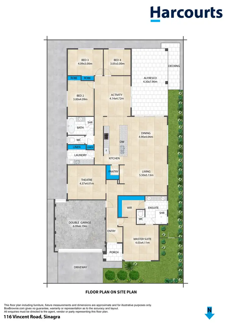 Floorplan of Homely house listing, 116 Vincent Road, Sinagra WA 6065