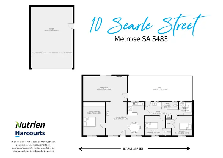 Floorplan of Homely house listing, 10 Searle Street, Melrose SA 5483