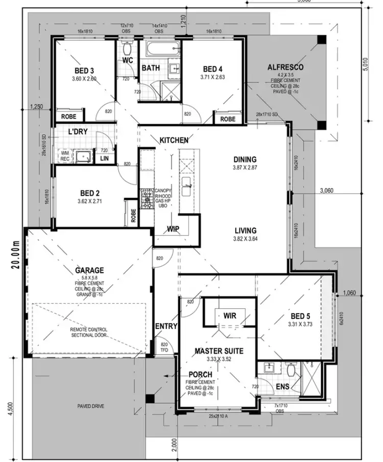 Floorplan of Homely house listing, 4 Mayflower Avenue, Alkimos WA 6038
