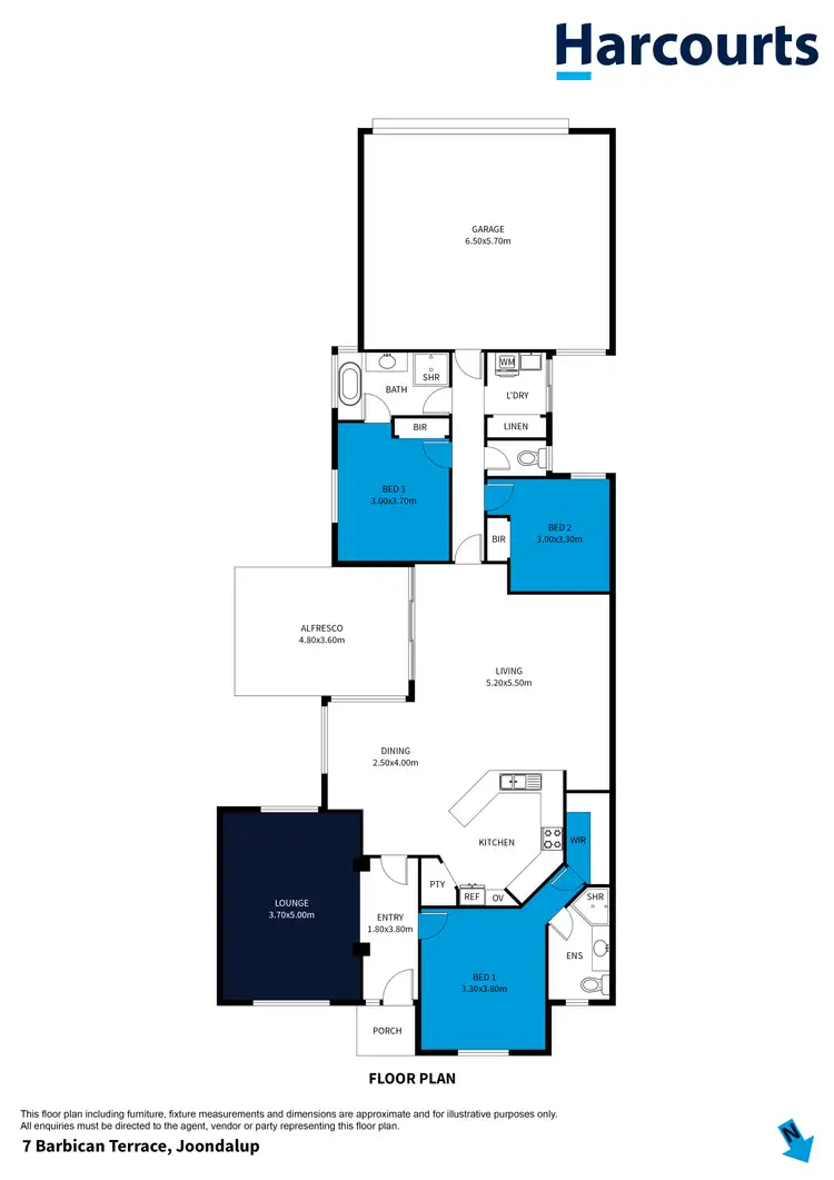 Floorplan of Homely house listing, 7 Barbican Terrace, Joondalup WA 6027