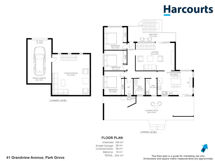 Floorplan of Homely house listing, 41 Grandview Avenue, Park Grove TAS 7320