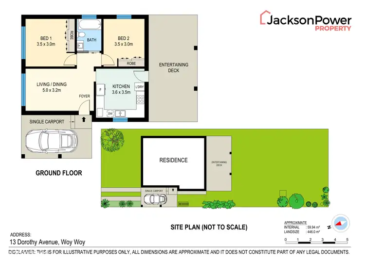 Floorplan of Homely house listing, 13 Dorothy Avenue, Woy Woy NSW 2256