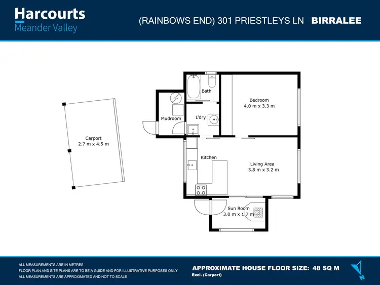 Floorplan of Homely house listing, 301 Priestleys Lane, Birralee TAS 7303