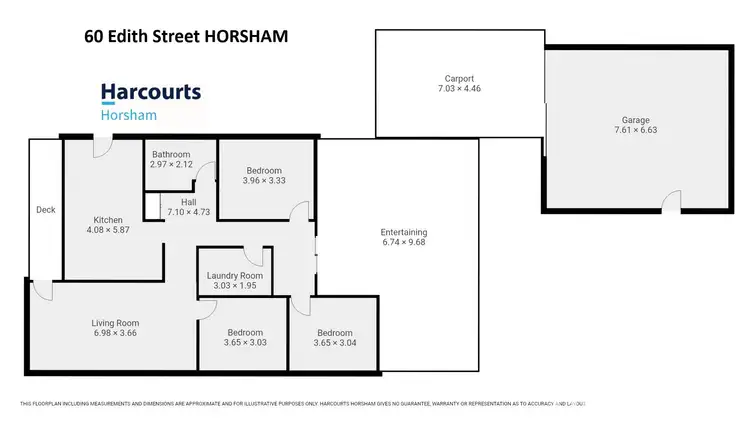 Floorplan of Homely house listing, 60 Edith Street, Horsham VIC 3400