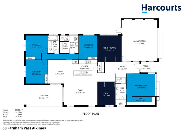 Floorplan of Homely house listing, 60 Farnham Pass, Alkimos WA 6038