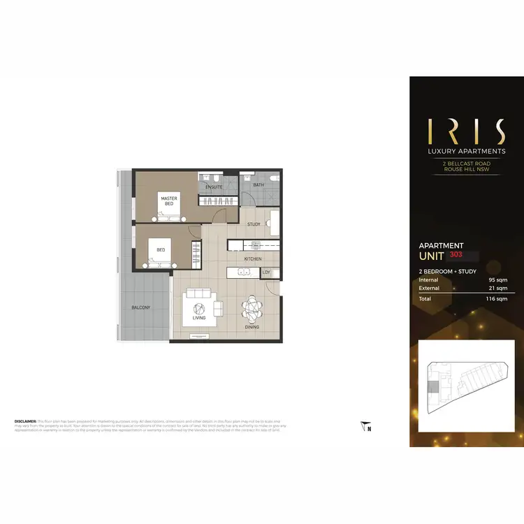 Floorplan of Homely house listing, 303/2-4 Bellcast Street, Rouse Hill NSW 2155