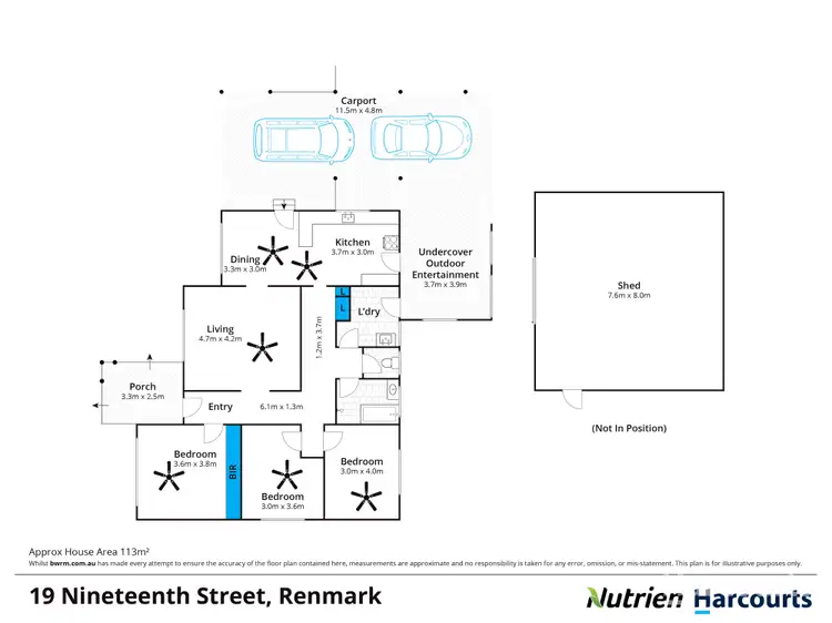 Floorplan of Homely house listing, 19 Nineteenth Street, Renmark SA 5341