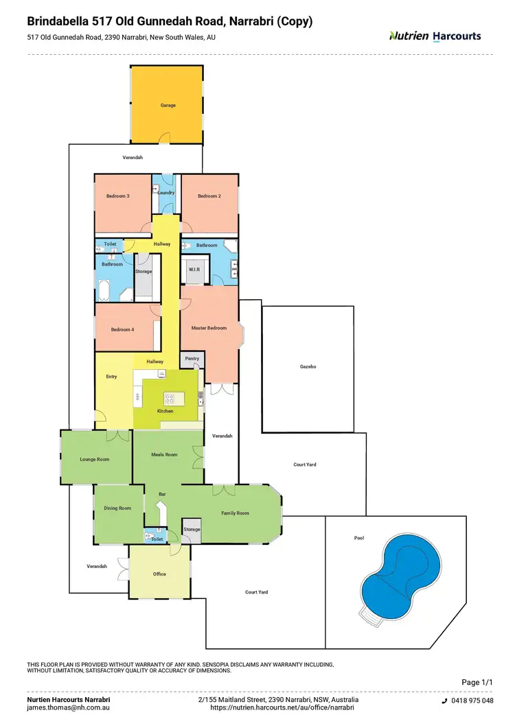Floorplan of Homely house listing, 517 Old Gunnedah Road, Narrabri NSW 2390