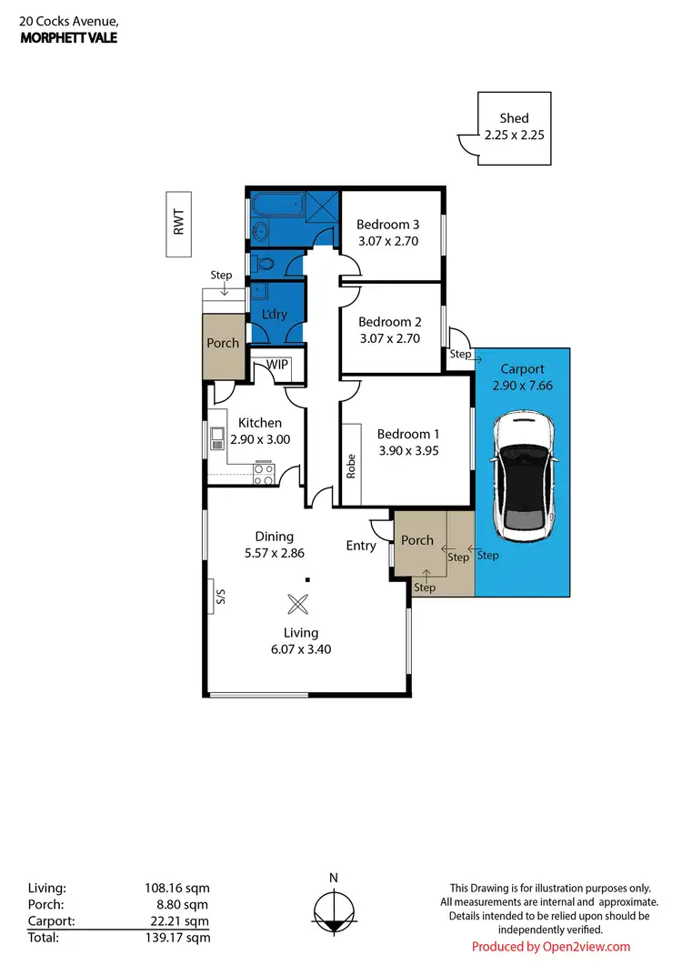 Floorplan of Homely house listing, 20 Cocks Avenue, Morphett Vale SA 5162