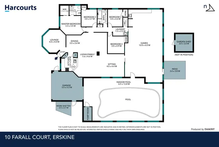 Floorplan of Homely house listing, 10 Farall Court, Erskine WA 6210