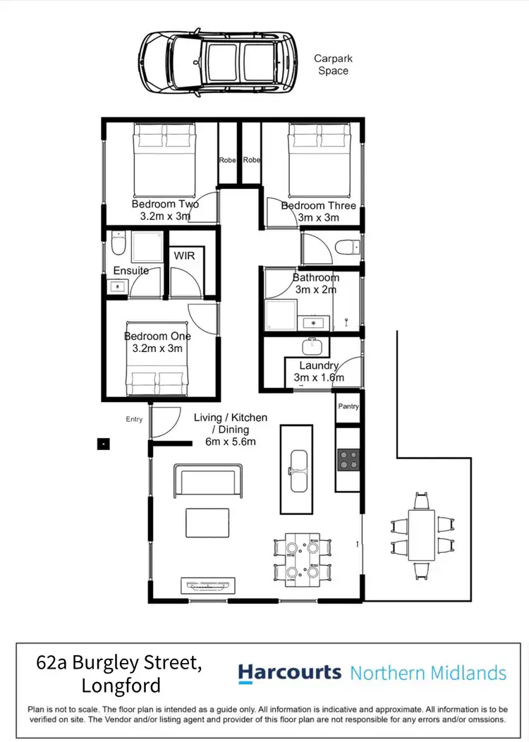 Floorplan of Homely house listing, 62A Burghley Street, Longford TAS 7301