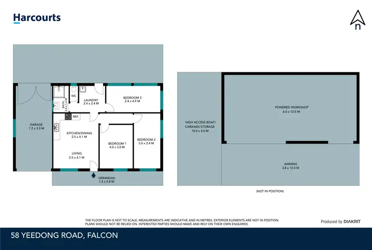 Floorplan of Homely house listing, 58 Yeedong Road, Falcon WA 6210