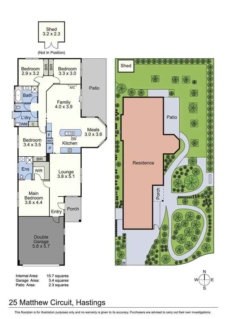 Floorplan of Homely house listing, 25 Matthew Circuit, Hastings VIC 3915