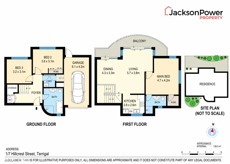 Floorplan of Homely townhouse listing, 1/7 Hillcrest Street, Terrigal NSW 2260