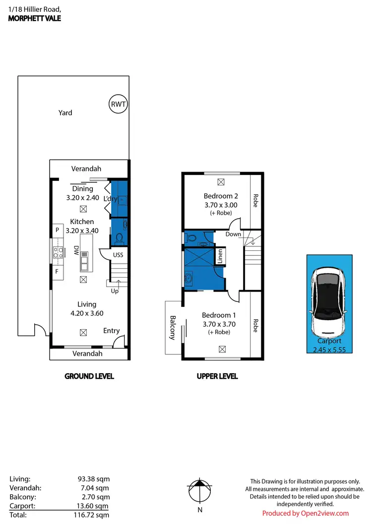 Floorplan of Homely house listing, 1/18 Hillier Road, Morphett Vale SA 5162