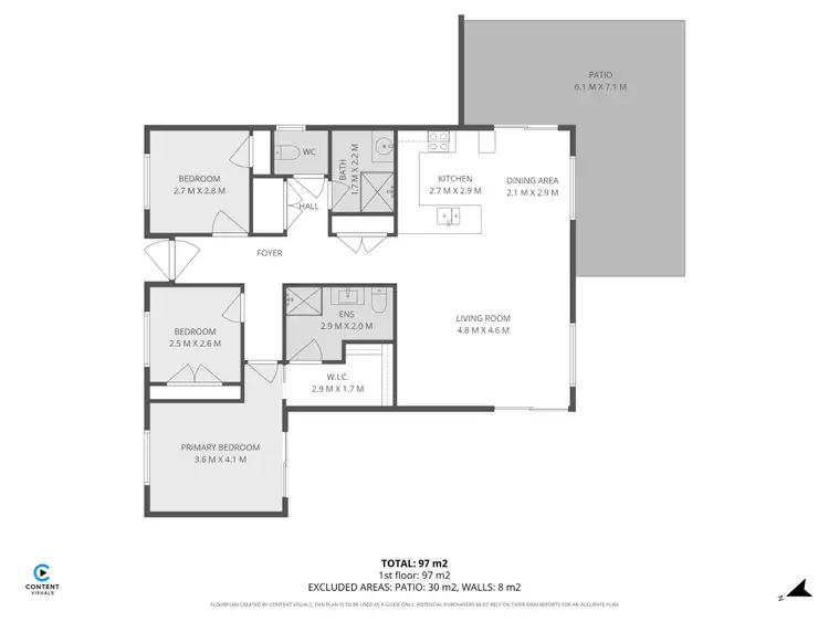 Floorplan of Homely villa listing, 5/95 Main Street, Huonville TAS 7109