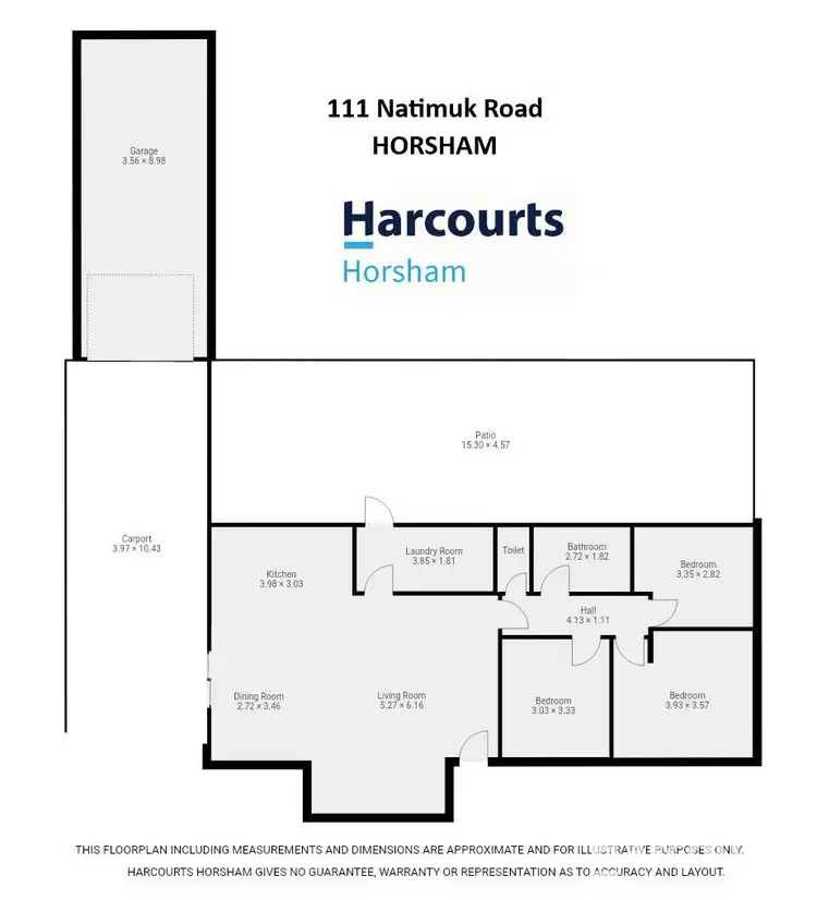 Floorplan of Homely house listing, 111 Natimuk Road, Horsham VIC 3400