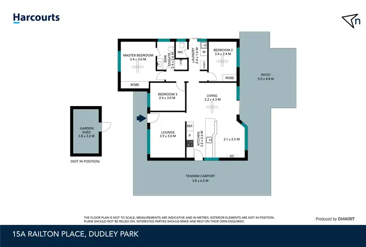 Floorplan of Homely house listing, 15A Railton Place, Dudley Park WA 6210