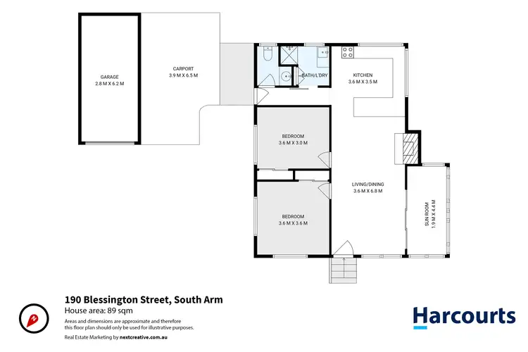 Floorplan of Homely house listing, 190 Blessington Street, South Arm TAS 7022