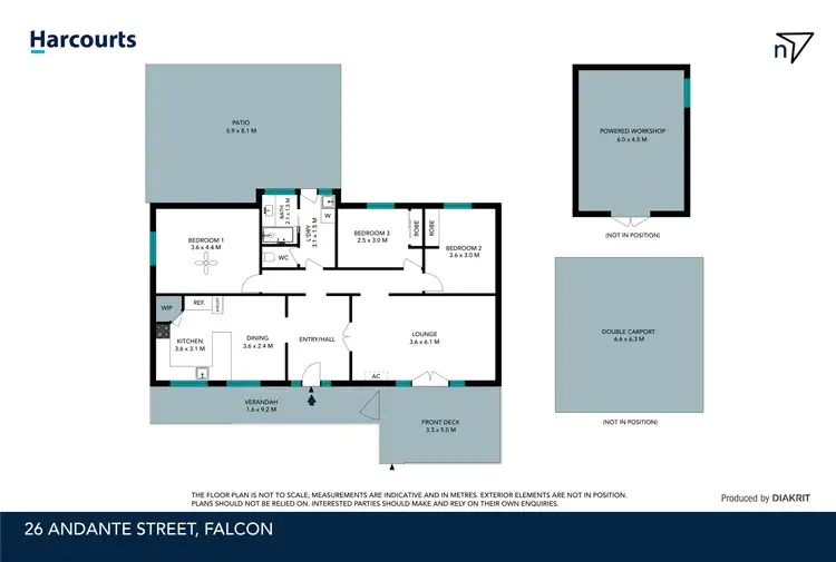 Floorplan of Homely house listing, 26 Andante Street, Falcon WA 6210