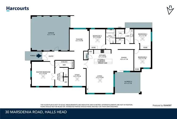 Floorplan of Homely house listing, 30 Marsdenia Road, Halls Head WA 6210