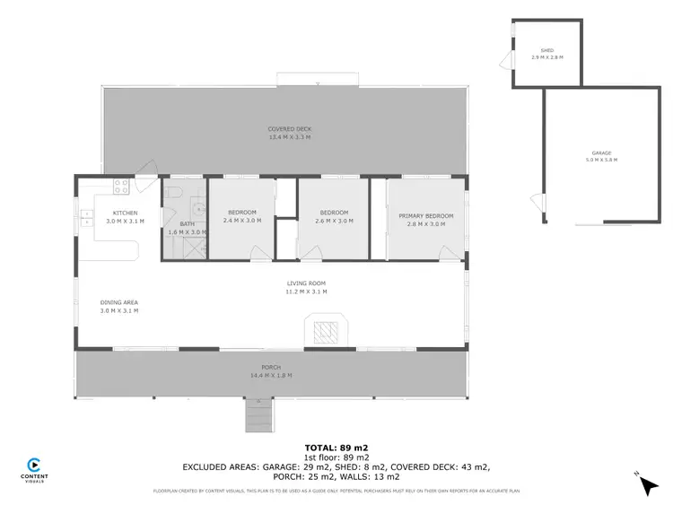 Floorplan of Homely house listing, 45 Lady Bay Road, Southport TAS 7109