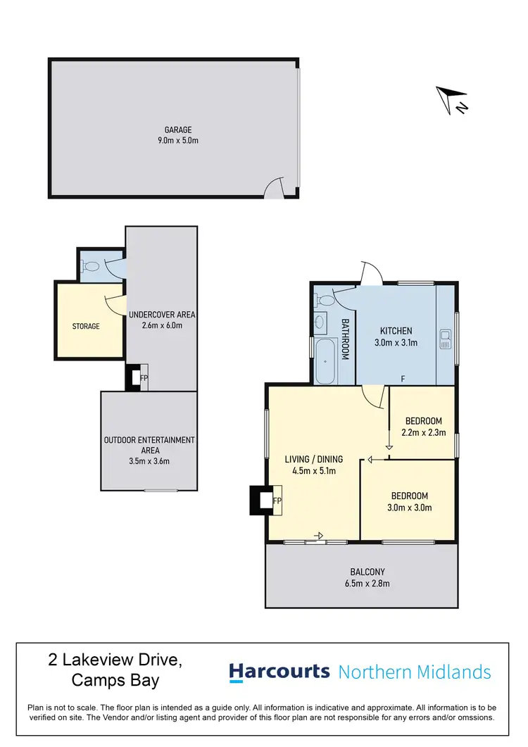 Floorplan of Homely house listing, 2 Lakeview Drive, Cramps Bay TAS 7030