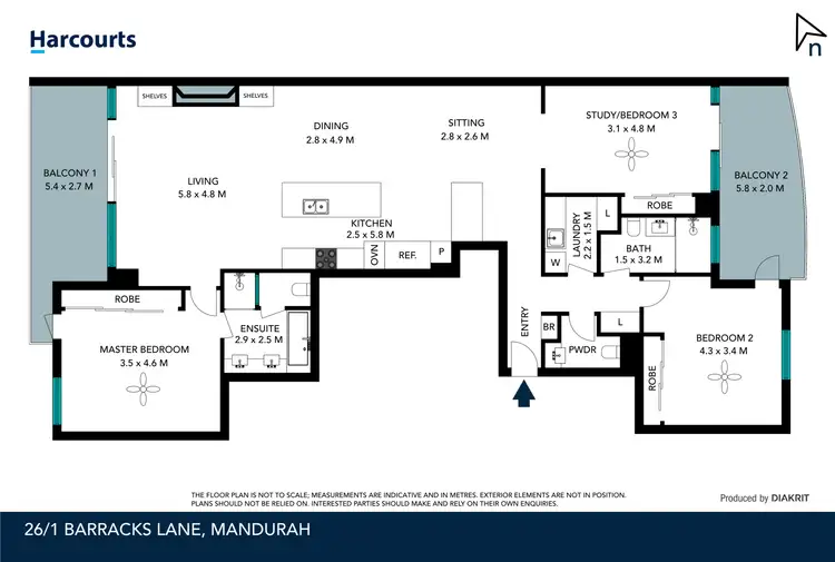 Floorplan of Homely house listing, 26/1 Barracks Lane, Mandurah WA 6210