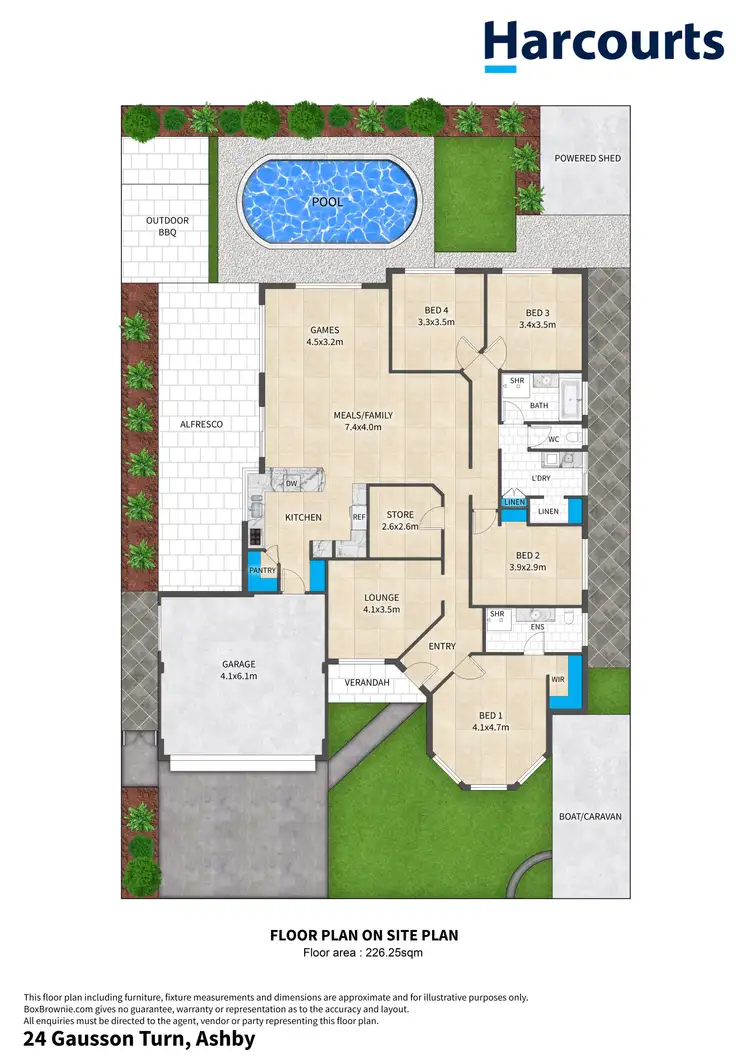 Floorplan of Homely house listing, 24 Gausson Turn, Ashby WA 6065