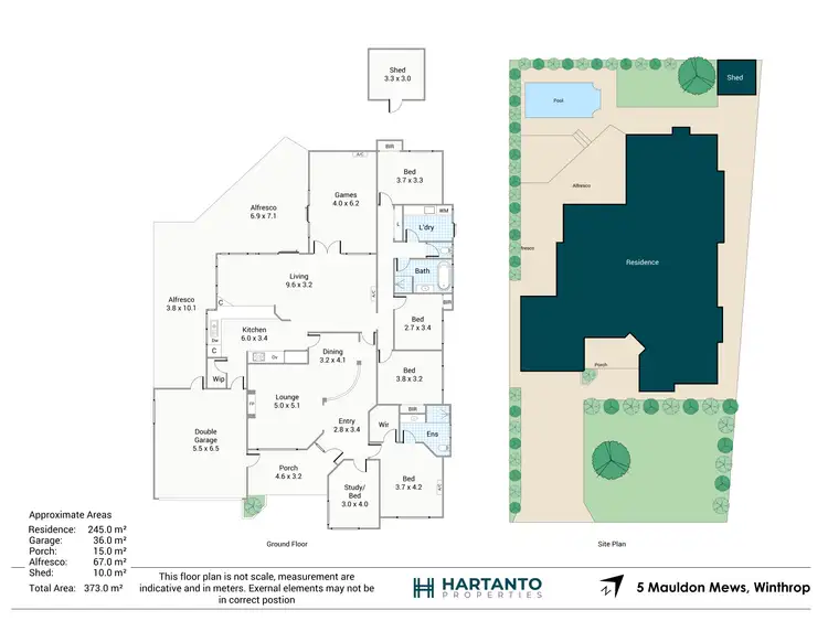 Floorplan of Homely house listing, 5 Mauldon Mews, Winthrop WA 6150