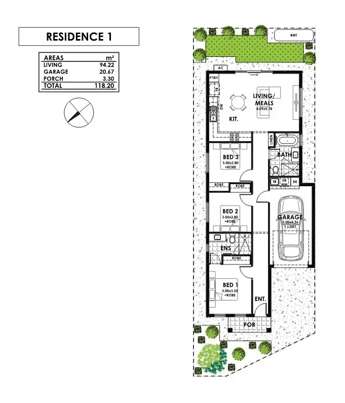 Floorplan of Homely house listing, Lot 1-3 Melville Terrace, Murray Bridge SA 5253