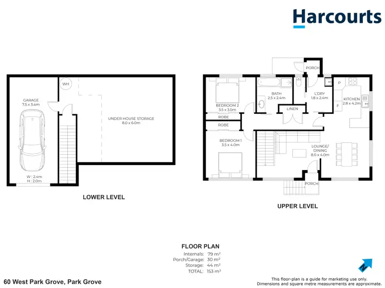 Floorplan of Homely unit listing, 60 West Park Grove, Park Grove TAS 7320